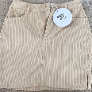 PRINCESS POLLY Gordon mini skirt beige